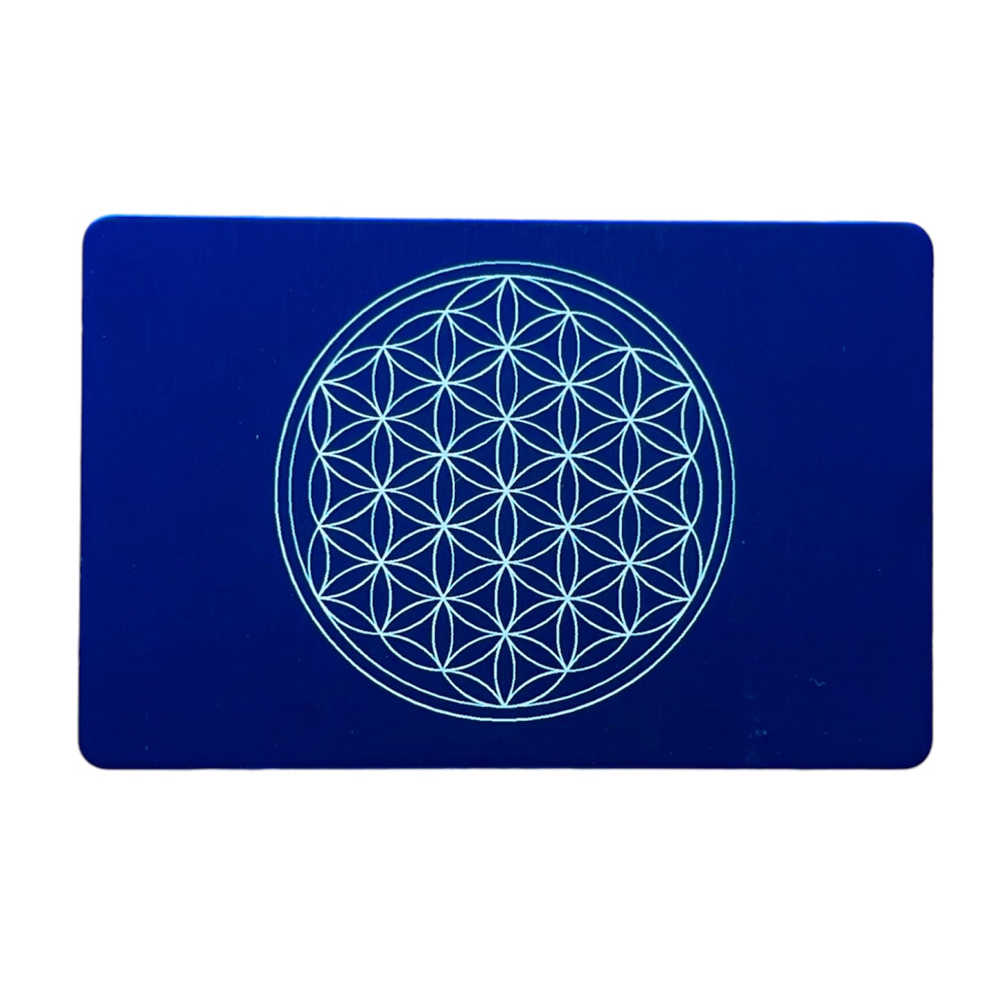 EMF Energy credit card Flower of Life - blue