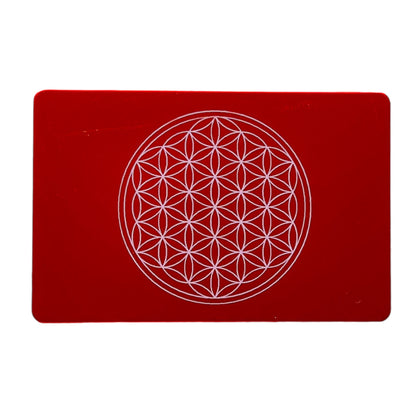 EMF Energy credit card Flower of Life - red