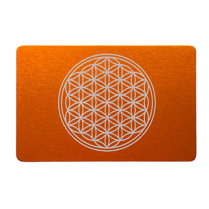 EMF Energy credit card Flower of Life - orange