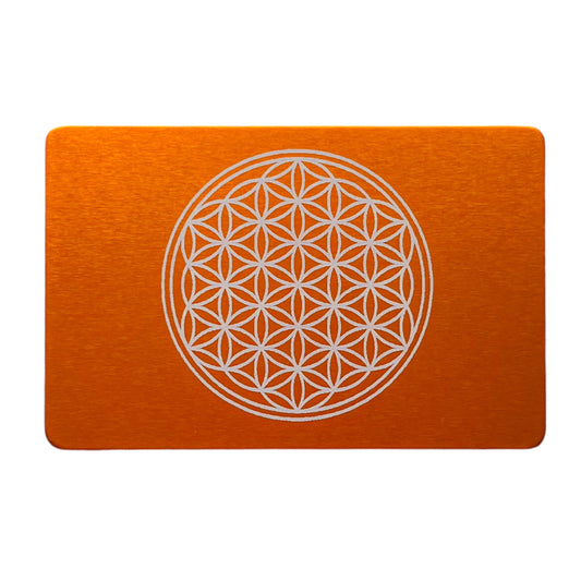 EMF Energy credit card Flower of Life - orange