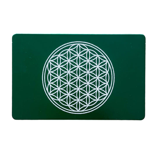 EMF Energy credit card Flower of Life - green