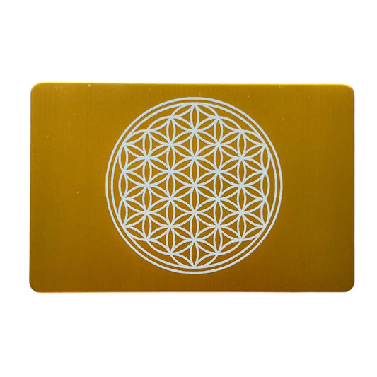 EMF Energy Flower of Life credit card - gold