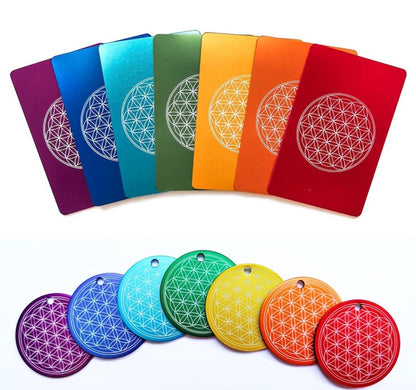 EMF Energy credit card Flower of Life - red