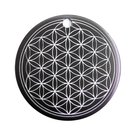 EMF Energy pendant Flower of Life - black