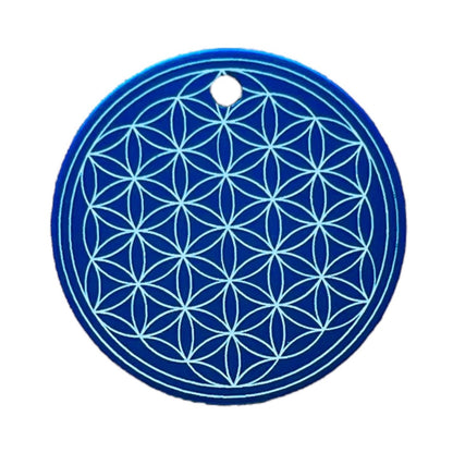 EMF Energy pendant Flower of Life - blue