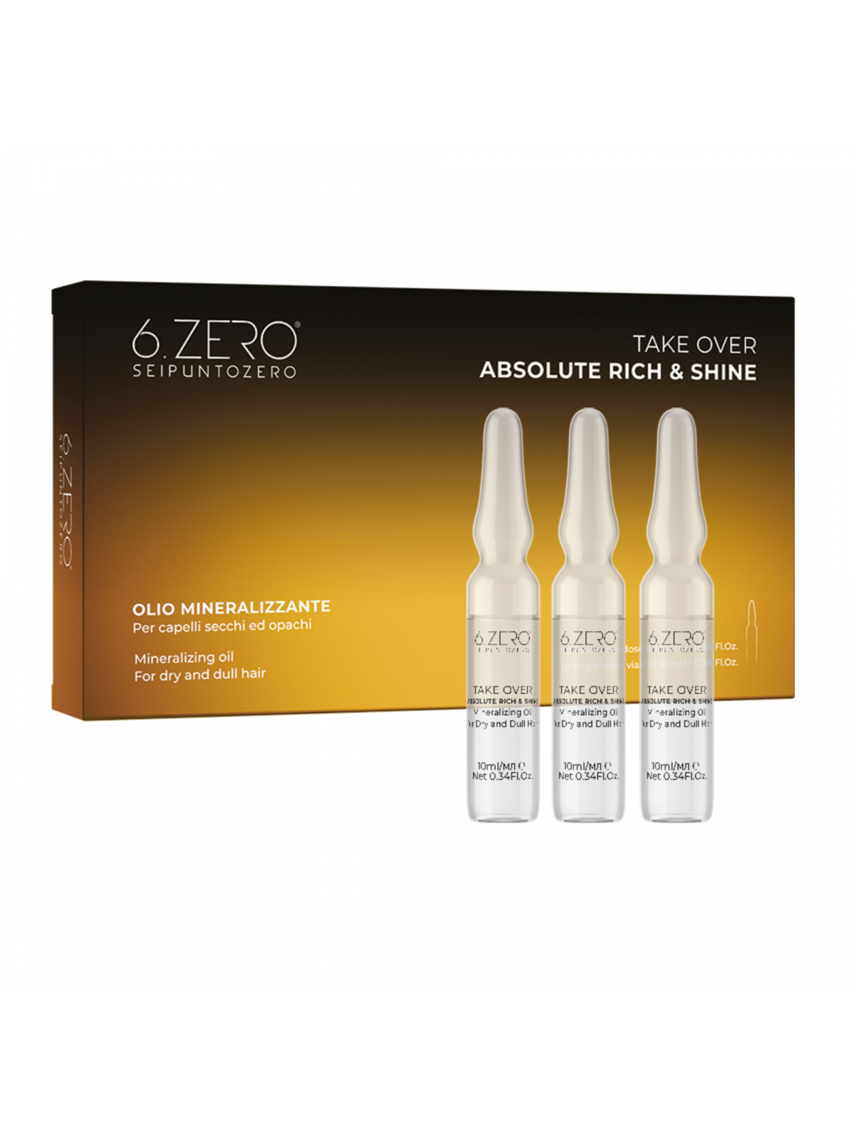6.ZERO TAKE OVER – ABSOLUTE RICH &amp; SHINE Mineralizing Oil Ampoules